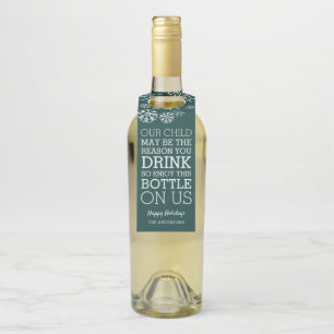 Étiquettes Pour Bouteilles Drôle enseignant Noël Vin cadeau