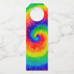 Étiquettes Pour Bouteilles Encre d'alcool à Cravate arc-en-ciel