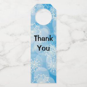 Étiquettes Pour Bouteilles Flèches de Noël bleues