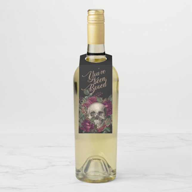 Étiquettes Pour Bouteilles Halloween, Crâne, Halloween gothique, Fournitures  (Sur bouteille)