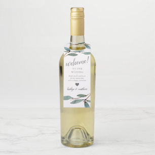 Étiquettes Pour Bouteilles La collection de mariages Botanical Bliss