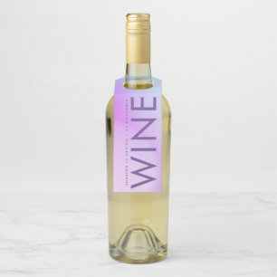 Étiquettes Pour Bouteilles Mariage de automne violet ultra moderne