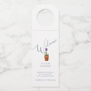 Étiquettes Pour Bouteilles Mariage floral élégant personnalisé