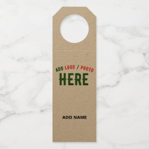 ÉTIQUETTES POUR BOUTEILLES MARQUE VERIFIEE BRUN PERSONNALISABLE MODERNE ET CH