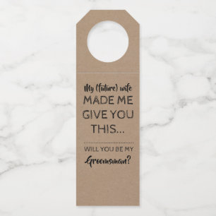 Étiquettes Pour Bouteilles My Femme - Groomsmen Amoureux Meilleur Homme Propo