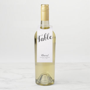 Étiquettes Pour Bouteilles Nombre moderne fait sur commande de Tableau de