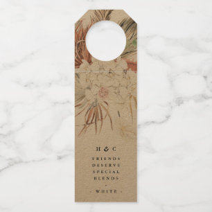 Étiquettes Pour Bouteilles Pampas Pampas Naturel Jungle Mariage Floral
