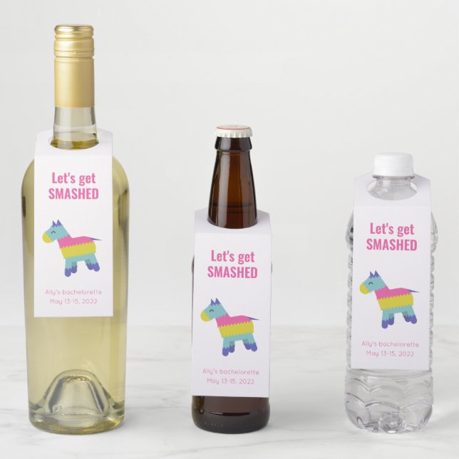 Étiquettes Pour Bouteilles Parti (En situation)