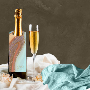 Étiquettes Pour Bouteilles Parties scintillant Abstraite Strata Mariage SB ID