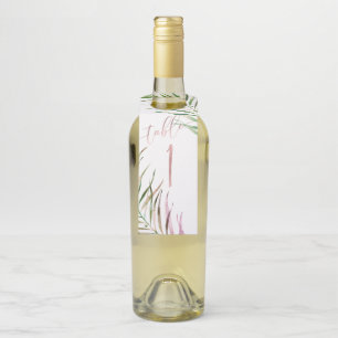 Étiquettes Pour Bouteilles PixDezines Aquarelle Palm Fronds, Verdure