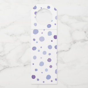 Étiquettes Pour Bouteilles pois peint à la main