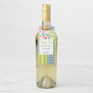 Étiquettes Pour Bouteilles Quilters Patchwork Custom Hostess Cadeau Vin boute