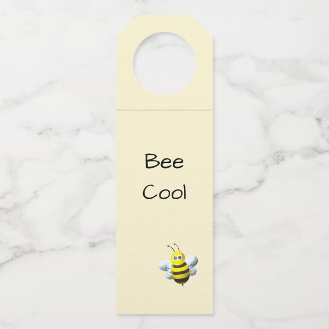 Étiquettes Pour Bouteilles Restez Cool avec Bumblebee (Devant)