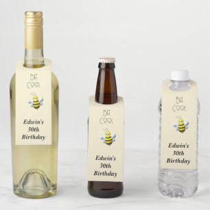 Étiquettes Pour Bouteilles Restez Cool avec Bumblebee Personnalisable