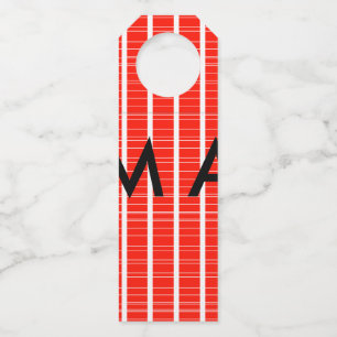 Étiquettes Pour Bouteilles Simple monogramme ajouter votre nom lettre man min