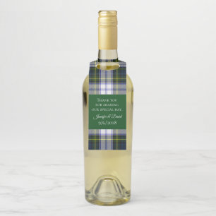 Étiquettes Pour Bouteilles Tag Gordon Robe Plaid Vin Bouteille Favoriser