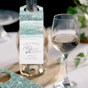 Étiquettes Pour Bouteilles Trucs de peinture Abstraits Nous faisons Merci Tur