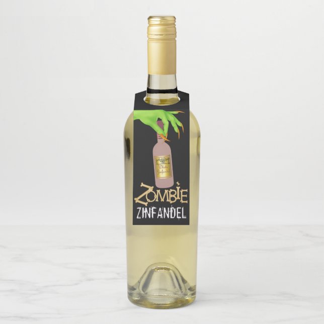 Étiquettes Pour Bouteilles Zombie Zinfandel - Voir Retour ... (Sur bouteille)
