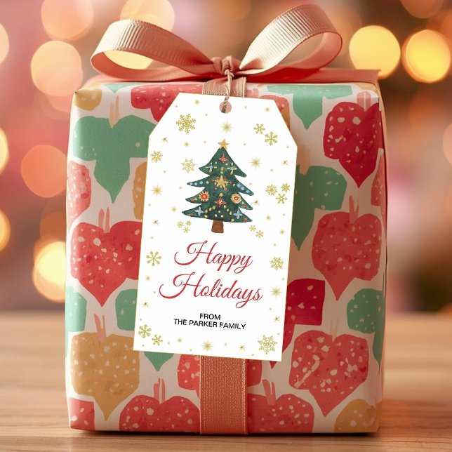 Étiquettes pour les cadeaux de l'arbre de Noël | F (Créateur téléchargé)