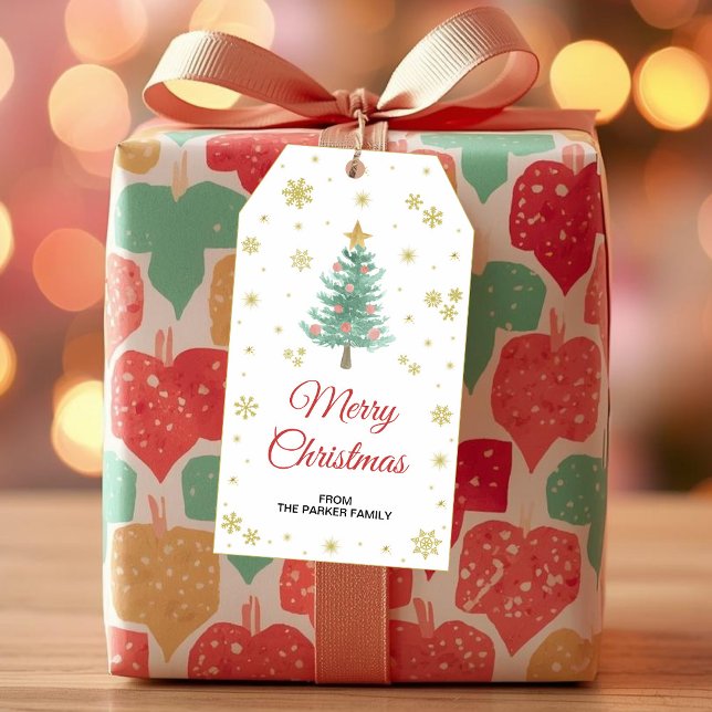 Étiquettes pour les cadeaux du sapin de Noël | Cad (Créateur téléchargé)