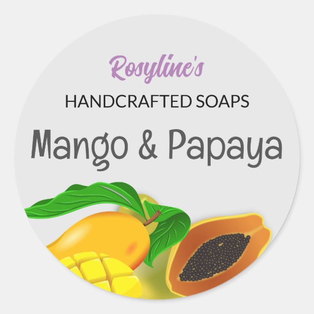 Étiquettes Pour Sticker Soap Fait Maison (Devant)