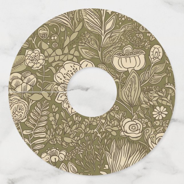 Étiquettes pour verres de vin (Devant)