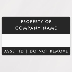 Étiquettes Propriété de la société ID d'actif d'entreprise