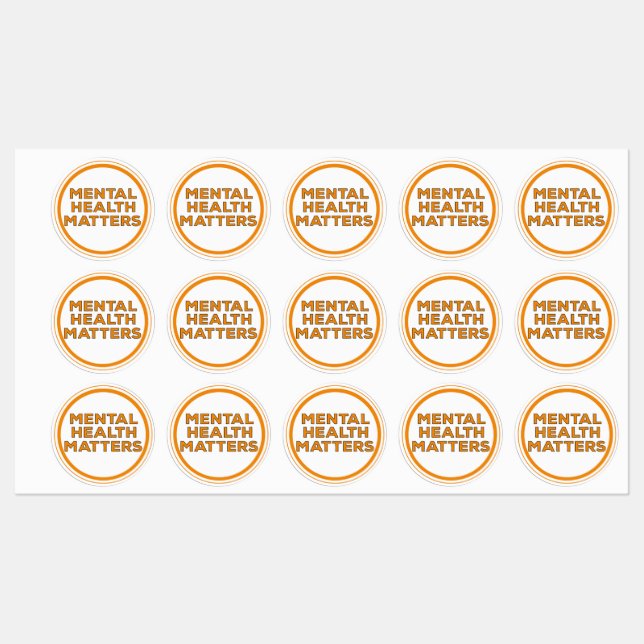 Étiquettes Questions de santé mentale (Feuille)