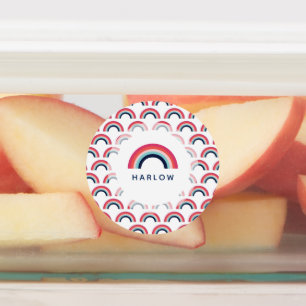 Étiquettes Rainbow Nom personnalisé École moderne