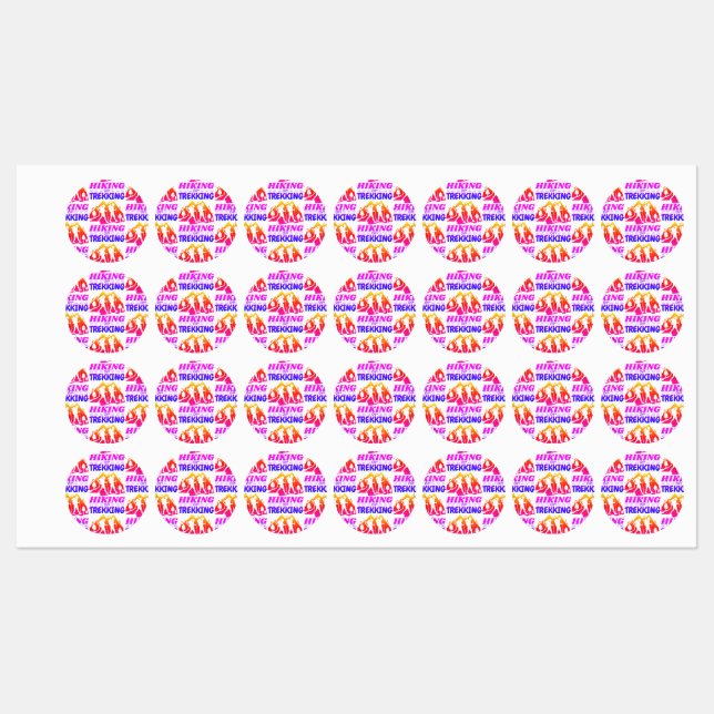 Étiquettes Randonnée ou trekking (Feuille)