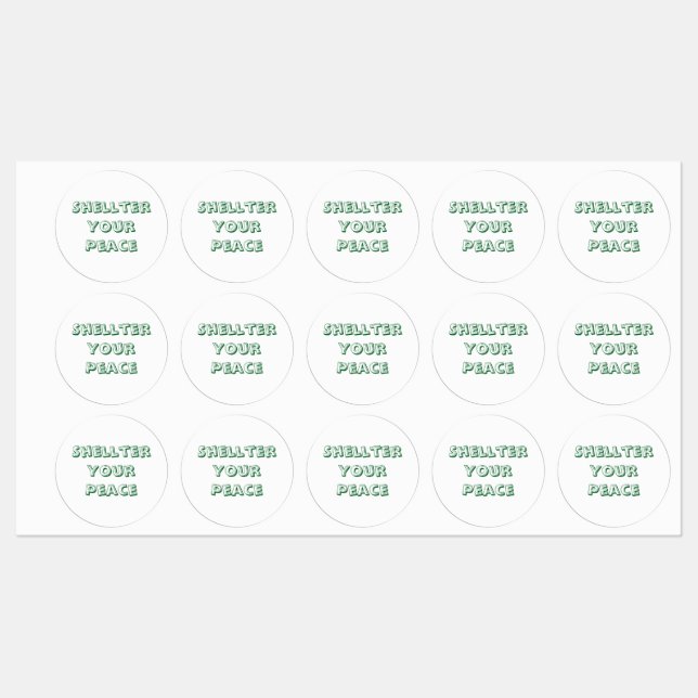 Étiquettes Rasez votre paix (Feuille)