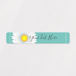 Étiquettes Rectangle turquoise Plutôt Petite Faisée
