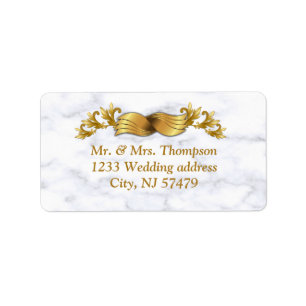 Étiquettes romantiques de mariage tropical