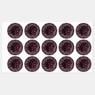 Étiquettes Rose Mandala