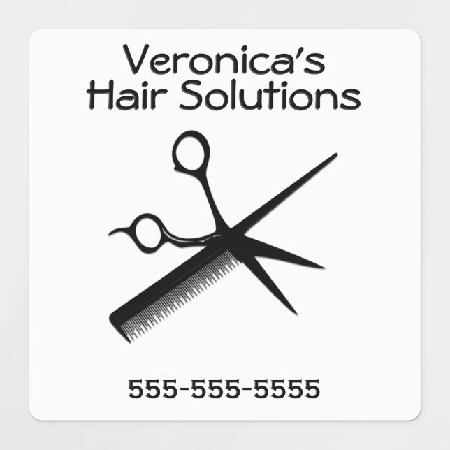 Étiquettes Salon d'affaires design de beauté (Design 1)