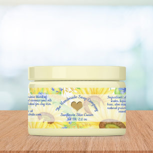 Étiquettes Savon et cosmétiques imperméables aux tournesols