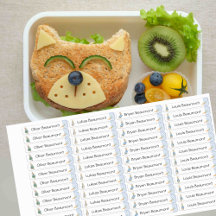 School Peter Rabbit Rectangle Waterproof Label 