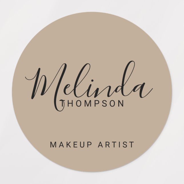 Étiquettes Script moderne professionnel (Design 1)