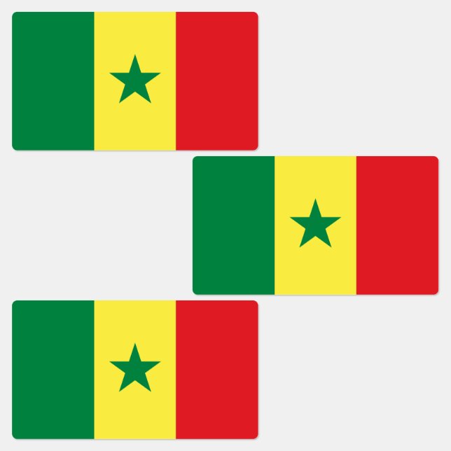 Étiquettes Senegal Flag (Groupe)