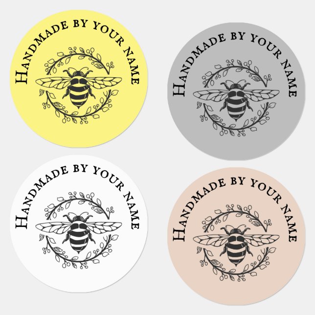 Étiquettes Serre D'Abeille Faite À La Main Par Fer Sur Étique (Groupe)