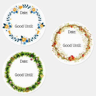 Étiquettes Serre saisonnière Style terroir Nourriture étanche