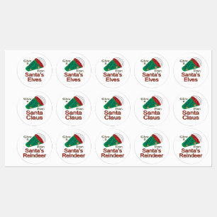 Étiquettes Shout Out pour Père Noël, Elfes & Reindeer