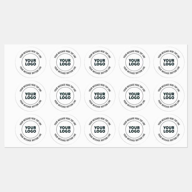 Étiquettes Simple à remplacer par votre logo ou votre image (Feuille)