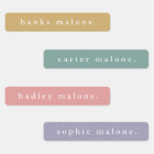 Simple Boho Rainbow Kids Waterproof Nom