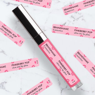 Étiquettes Simple Gloss à Lèvres et Teint Rose Pop Personnali