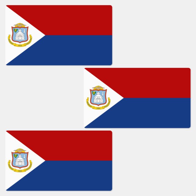 Étiquettes Sint Maarten Flag (Groupe)
