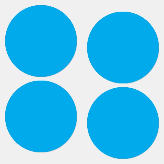 Étiquettes Solid Cyan Blue Background  (Groupe)