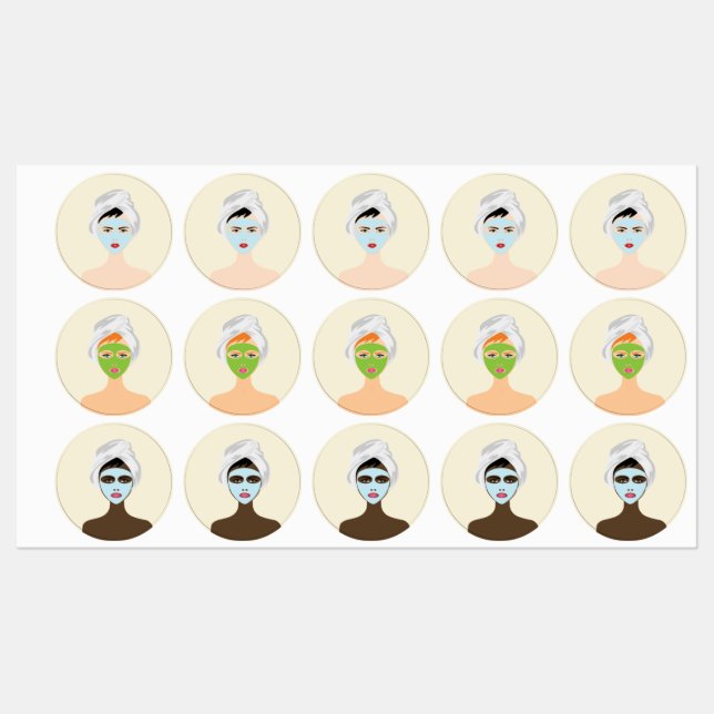 Étiquettes Spa (Feuille)