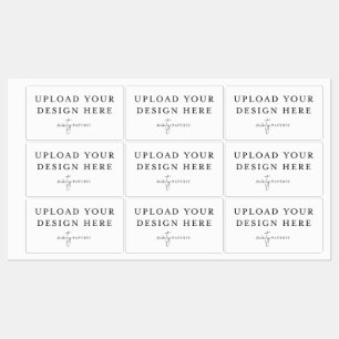 Étiquettes Stick en vinyle étanche rectangle de 2,6 po x 1,5 