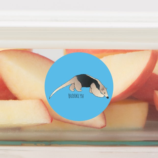 Étiquettes Tamandua cartoon illustration  (Apposé)